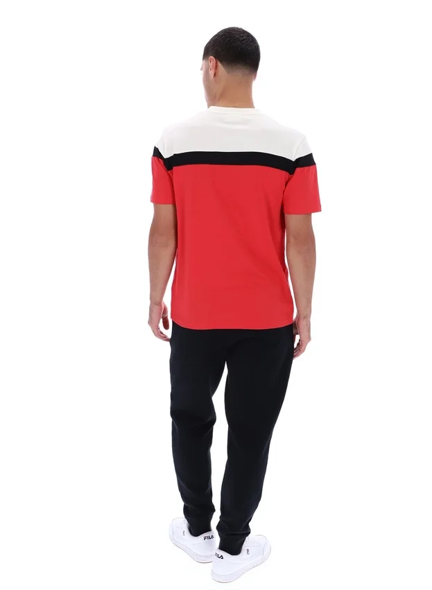 Maglietta Fila Red Aiden Cut and Sew