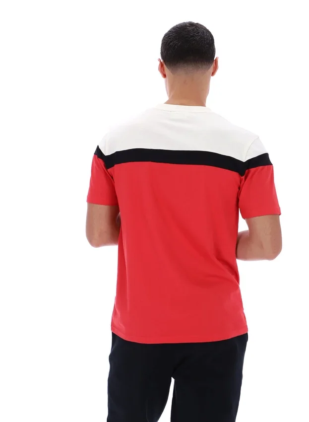 Maglietta Fila Red Aiden Cut and Sew