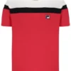 Maglietta Fila Red Aiden Cut and Sew
