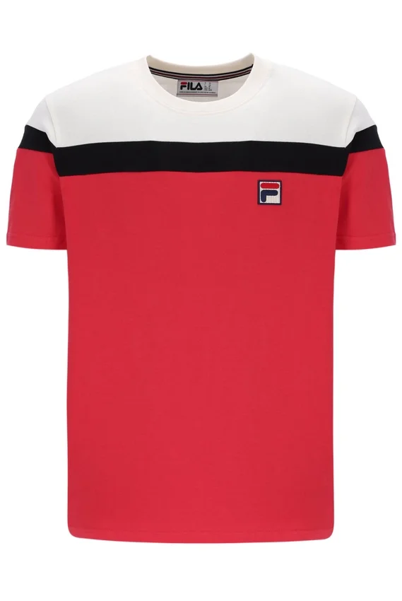 Maglietta Fila Red Aiden Cut and Sew