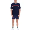 Maglietta Fila Rosario blu navy con strisce in spugna