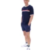 Maglietta Fila Rosario blu navy con strisce in spugna