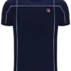 Maglietta Fila Terri blu navy con bordino a contrasto
