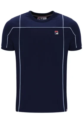 Maglietta Fila Terri blu navy con bordino a contrasto