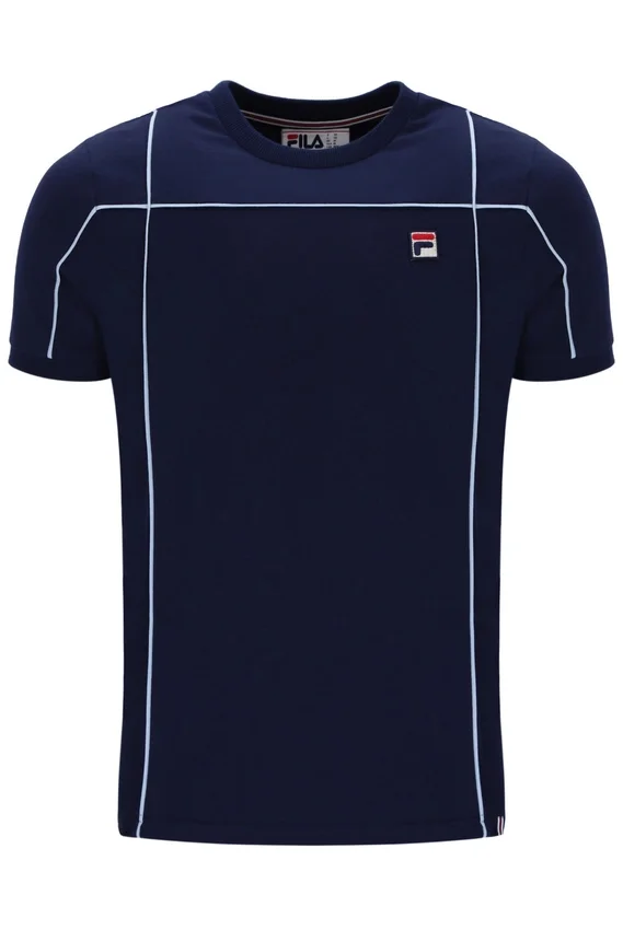 Maglietta Fila Terri blu navy con bordino a contrasto