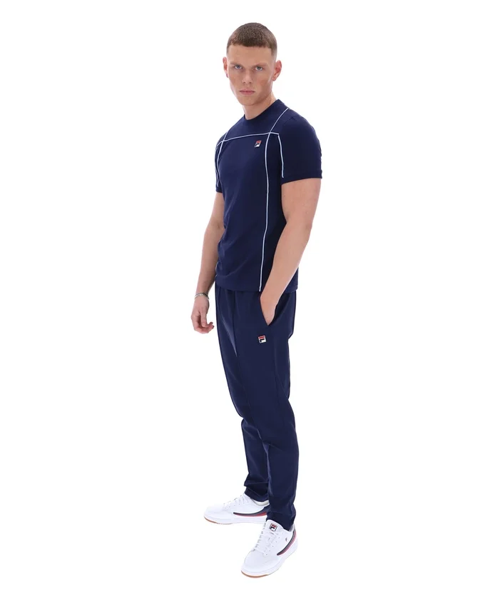Maglietta Fila Terri blu navy con bordino a contrasto
