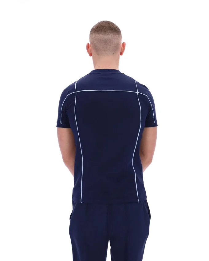 Maglietta Fila Terri blu navy con bordino a contrasto