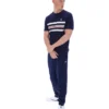Maglietta in maglia a righe in rete Fila Gerardo blu navy
