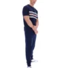 Maglietta in maglia a righe in rete Fila Gerardo blu navy