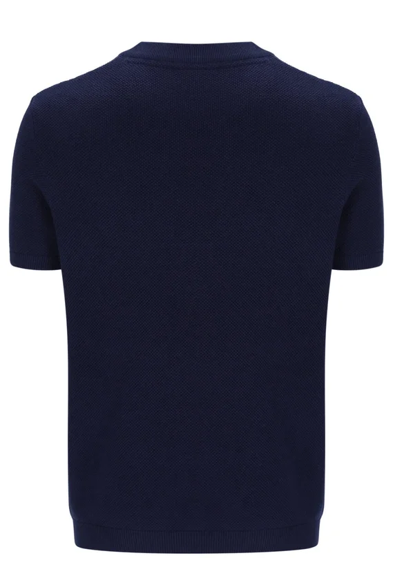 Maglietta in maglia a righe in rete Fila Gerardo blu navy