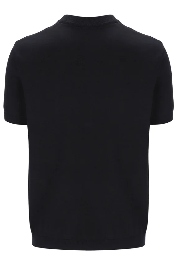 Maglietta in maglia testurizzata Don nera