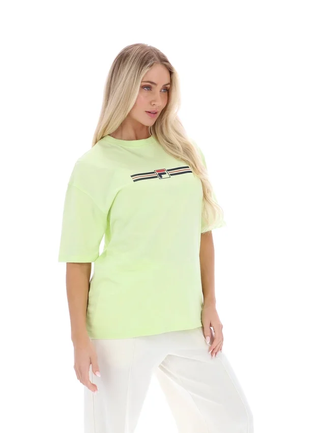 Maglietta Jacy Boyfriend in Shadow Lime