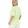 Maglietta Jacy Boyfriend in Shadow Lime