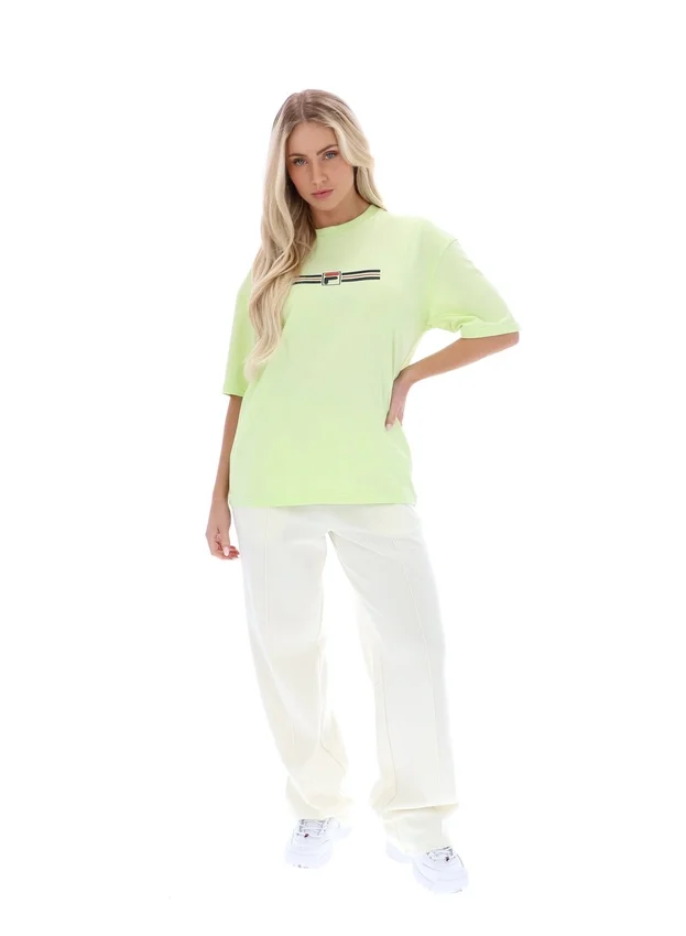 Maglietta Jacy Boyfriend in Shadow Lime