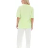 Maglietta Jacy Boyfriend in Shadow Lime