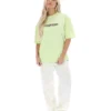 Maglietta Jacy Boyfriend in Shadow Lime