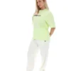 Maglietta Jacy Boyfriend in Shadow Lime