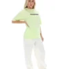 Maglietta Jacy Boyfriend in Shadow Lime