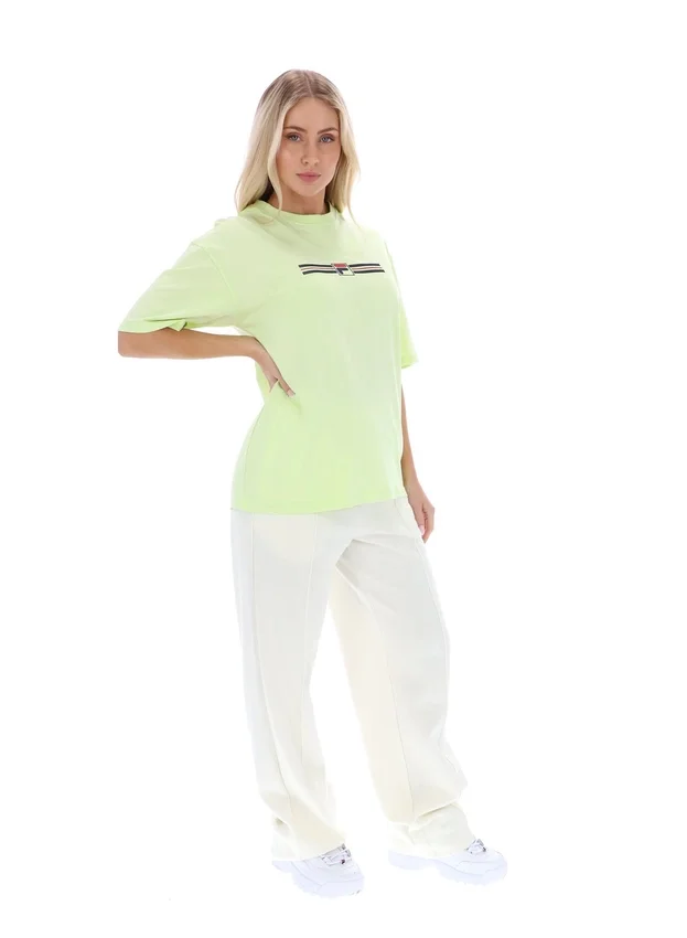 Maglietta Jacy Boyfriend in Shadow Lime