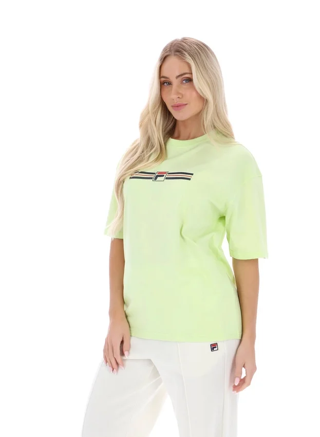 Maglietta Jacy Boyfriend in Shadow Lime