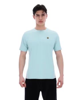 Maglietta Lawrenze ispirata al fitness, colore Sterling Blue