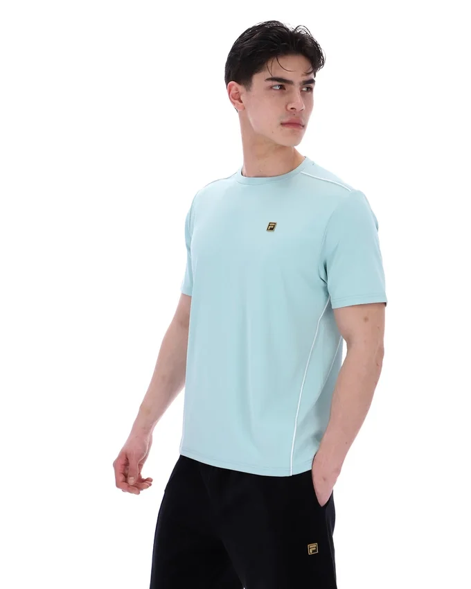 Maglietta Lawrenze ispirata al fitness, colore Sterling Blue