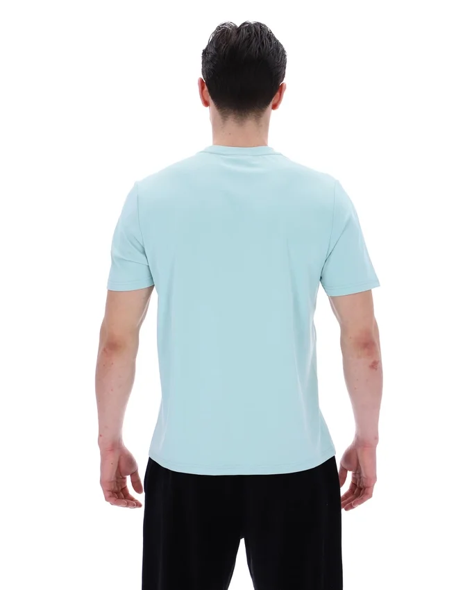 Maglietta Lawrenze ispirata al fitness, colore Sterling Blue