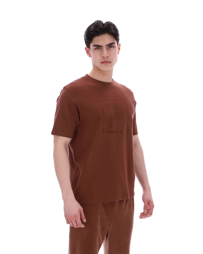 Maglietta Pepe color Cappuccino con logo floccato