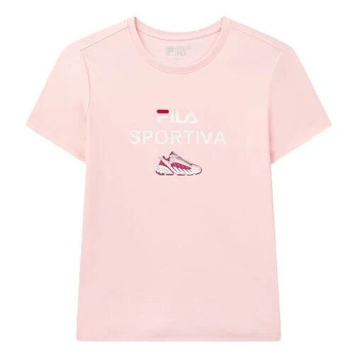 Maglietta rosa a maniche corte Ade