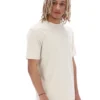 Maglietta unisex a maniche corte Benjiman color avena in pantaloncini
