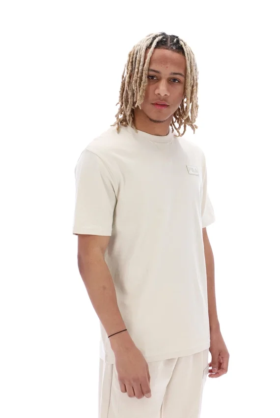 Maglietta unisex a maniche corte Benjiman color avena in pantaloncini