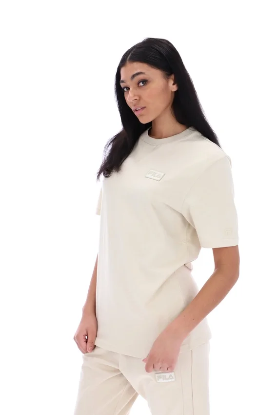 Maglietta unisex a maniche corte Benjiman color avena in pantaloncini