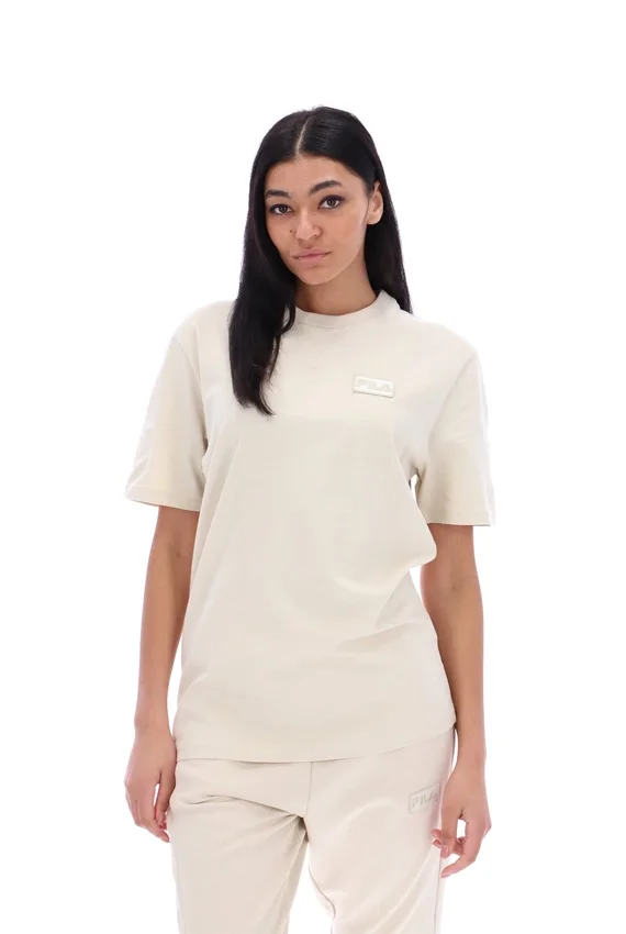 Maglietta unisex a maniche corte Benjiman color avena in pantaloncini