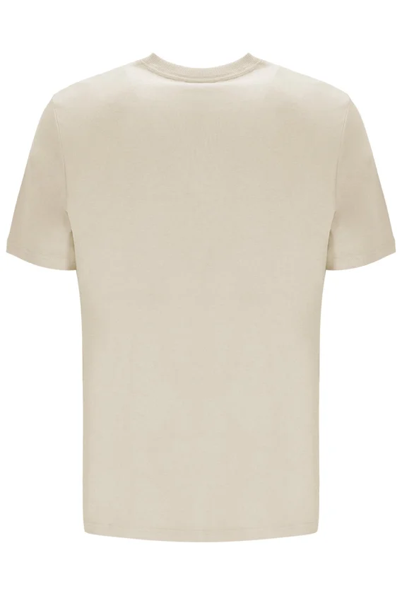 Maglietta unisex a maniche corte Benjiman color avena in pantaloncini