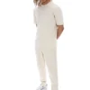 Maglietta unisex a maniche corte Benjiman color avena in pantaloncini