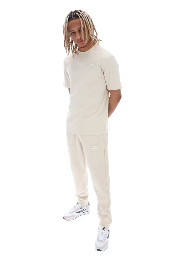 Maglietta unisex a maniche corte Benjiman color avena in pantaloncini