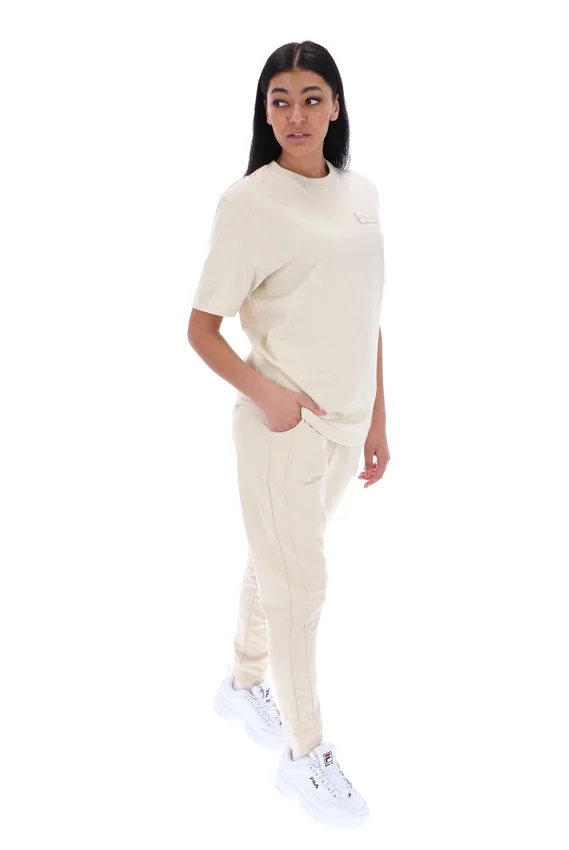 Maglietta unisex a maniche corte Benjiman color avena in pantaloncini