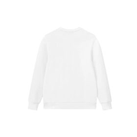 Maglione a collo alto in maglia casual da uomo, bianco