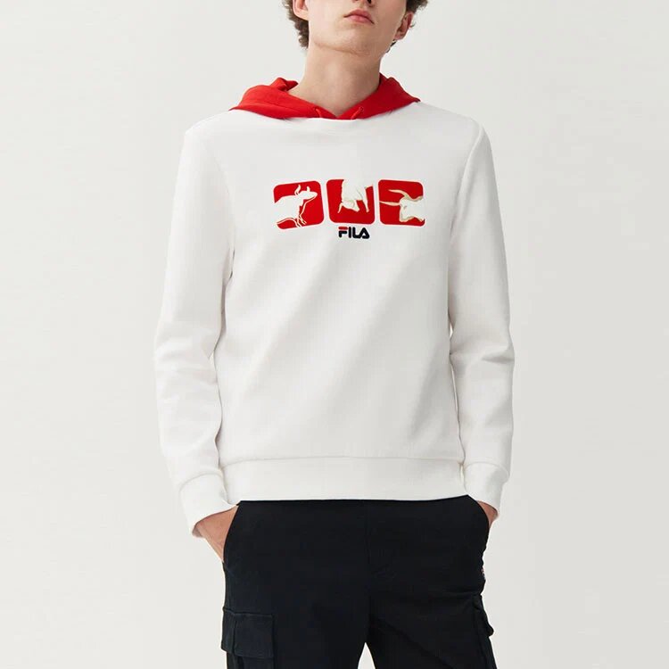 Maglione a collo alto in maglia casual da uomo, bianco
