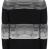 Maglione a righe nero Connor con collo rotondo