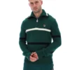 Maglione Camilo a mezza zip in maglia Rain Forest