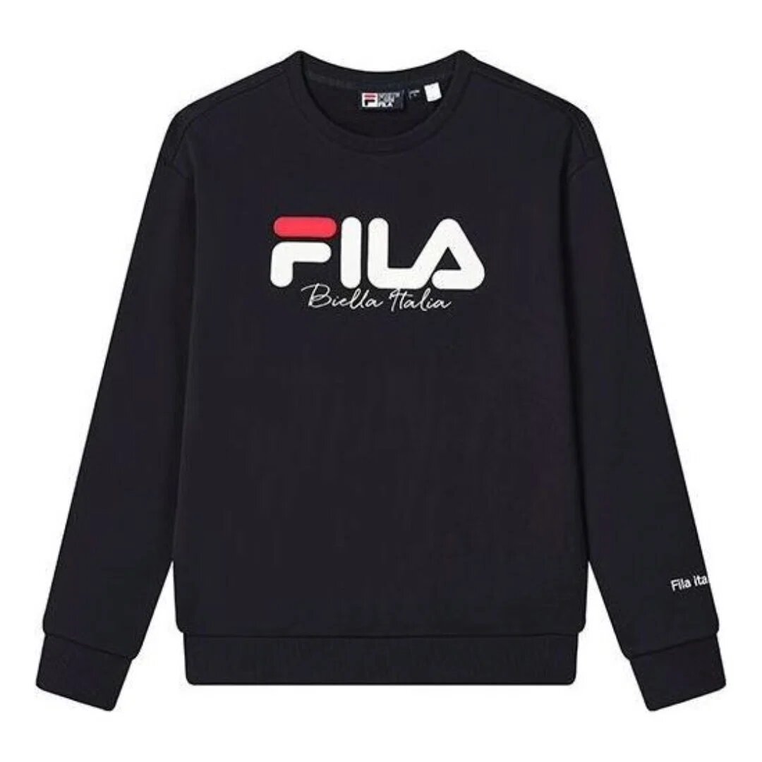 Maglione Classic Logo Crew "Black White"