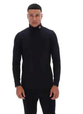 Maglione classico a collo alto 19th nero