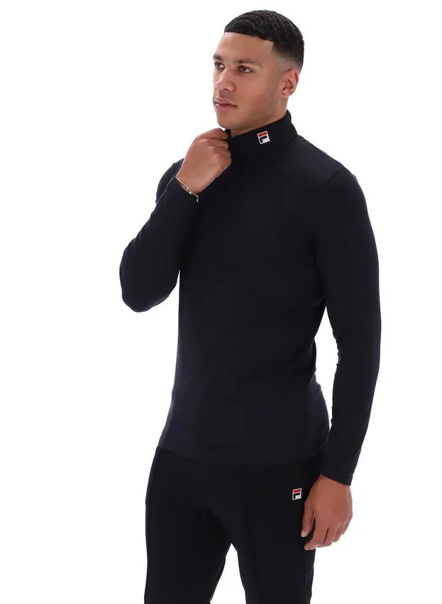Maglione classico a collo alto 19th nero