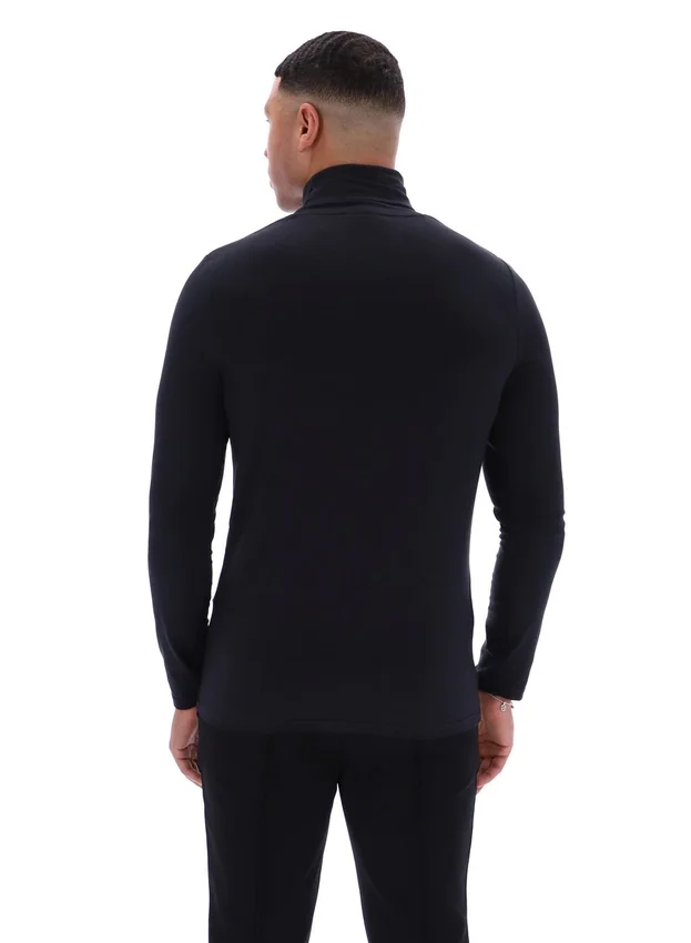 Maglione classico a collo alto 19th nero