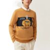 Maglione con grafica del logo "Tan Black"