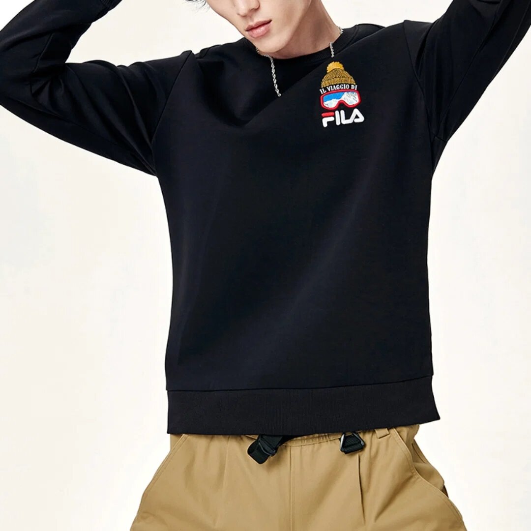 Maglione con piccola grafica del logo "Black"