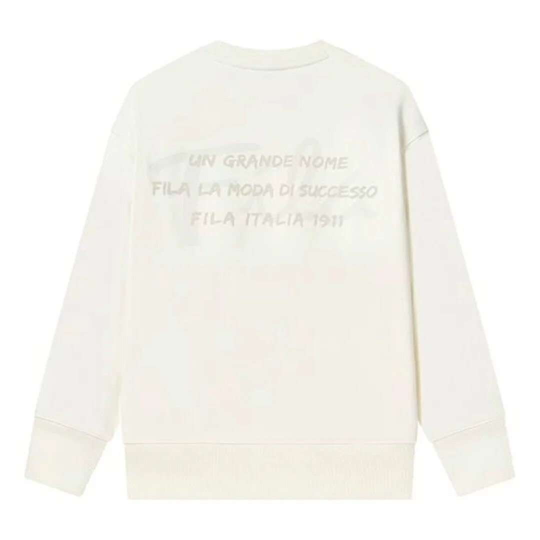 Maglione con stampa del logo "Bianco"