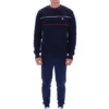 Maglione Fila Kallum con collo rotondo e trama a nido d’ape, blu navy