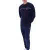 Maglione Fila Kallum con collo rotondo e trama a nido d’ape, blu navy
